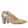 Scarpe eleganti donna 1209 vernice beige