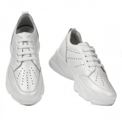 Scarpe sportive donna 6046 bianco perlato
