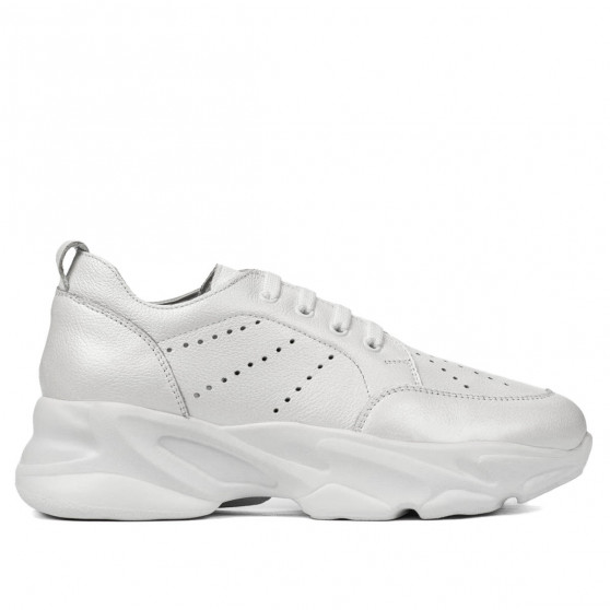 Scarpe sportive donna 6046 bianco perlato