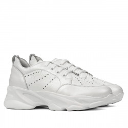 Scarpe sportive donna 6046 bianco perlato