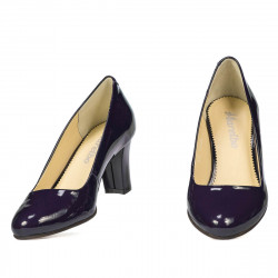 Scarpe eleganti da donna 1209 in vernice indaco