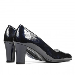 Scarpe eleganti donna 1209 vernice indaco perlato