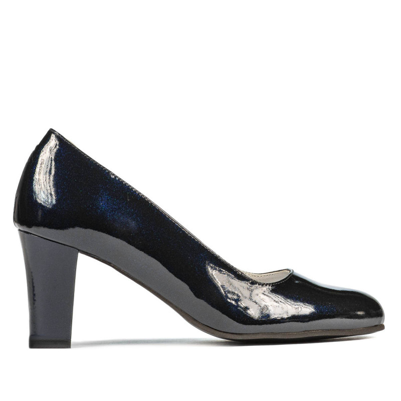 Scarpe eleganti donna 1209 vernice indaco perlato