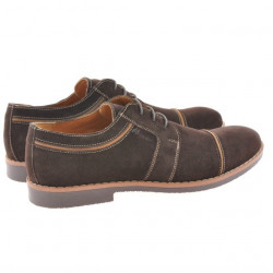 Scarpe casual / eleganti uomo 749 caffè velluto