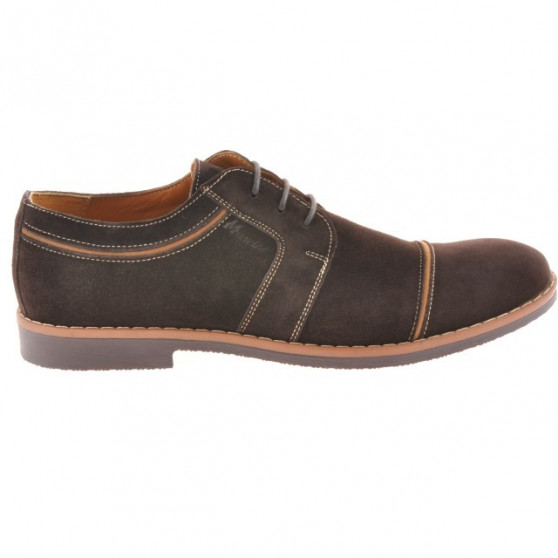 Scarpe casual / eleganti uomo 749 caffè velluto