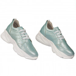 Scarpe sportive donna 6046 turchese perlato