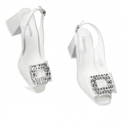 Sandali donna 1292 avorio bianco