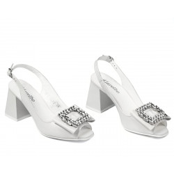 Sandali donna 1292 avorio bianco