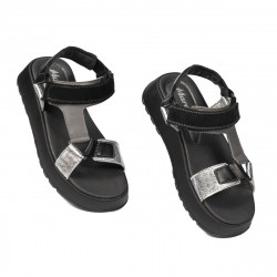 Sandali donna 5082 nero combinato