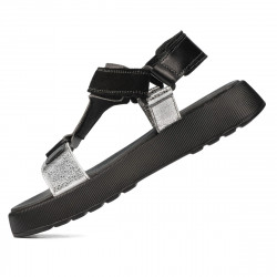 Sandali donna 5082 nero combinato