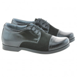 Scarpe per bambini 132 vernice nera + velluto nero