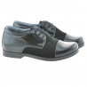 Scarpe per bambini 132 vernice nera + velluto nero