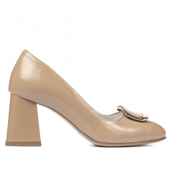 Scarpe eleganti donna 1291 vernice beige