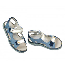 Sandali bambini 318 blu combinato