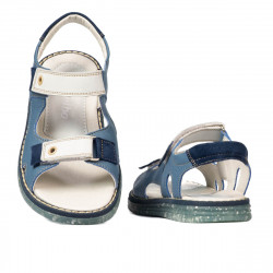 Sandali bambini 318 blu combinato
