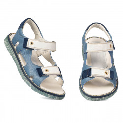 Sandali bambini 318 blu combinato
