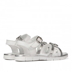 Sandali bambini piccoli 73c bianco combinato