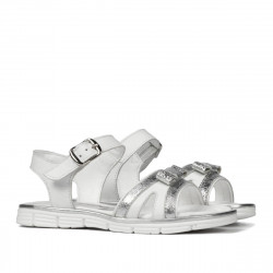 Sandali bambini piccoli 73c bianco combinato