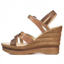 Sandali donna 5086 cammello combinato