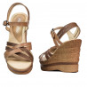 Sandali donna 5086 cammello combinato