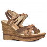 Sandali donna 5086 cammello combinato