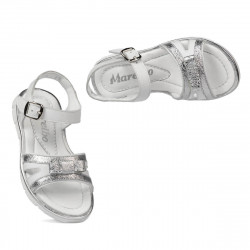 Sandali bambini 539 bianco combinato