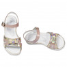 Sandali bambini 539 vernice nude combinato