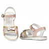 Sandali bambini 539 vernice nude combinato