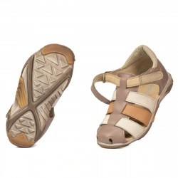 Sandali bambini piccoli 75c cappuccino combinato