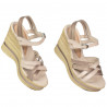 Sandali donna 5086 beige perlato combinato