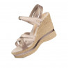 Sandali donna 5086 beige perlato combinato