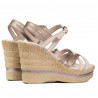 Sandali donna 5086 beige perlato combinato