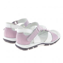 Sandali per bambini piccoli 09c viola+bianco 1