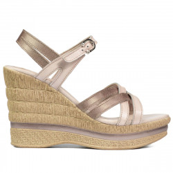 Sandali donna 5086 beige perlato combinato