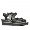 Sandali donna 5087 nero combinato