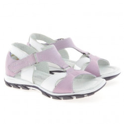 Sandali per bambini piccoli 09c viola+bianco 1