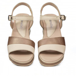 Sandali donna 5087 beige combinato