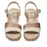Sandali donna 5087 beige combinato