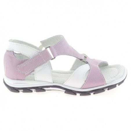 Sandali per bambini piccoli 09c viola+bianco 1