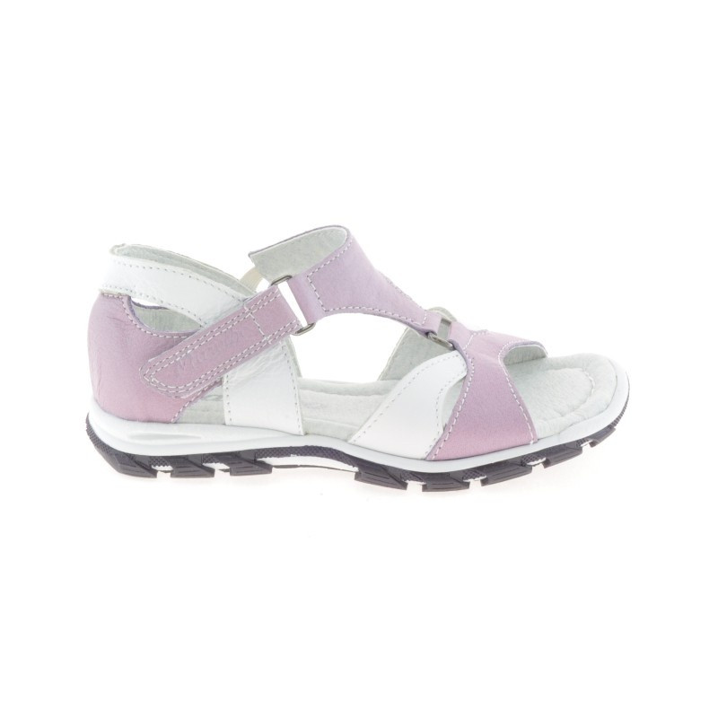 Sandali per bambini piccoli 09c viola+bianco 1