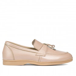 Mocassini donna 6054 cipria madreperlato
