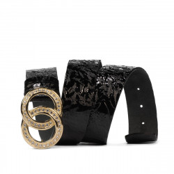 Cintura donna 09ld laccato nero