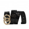 Cintura donna 09ld laccato nero