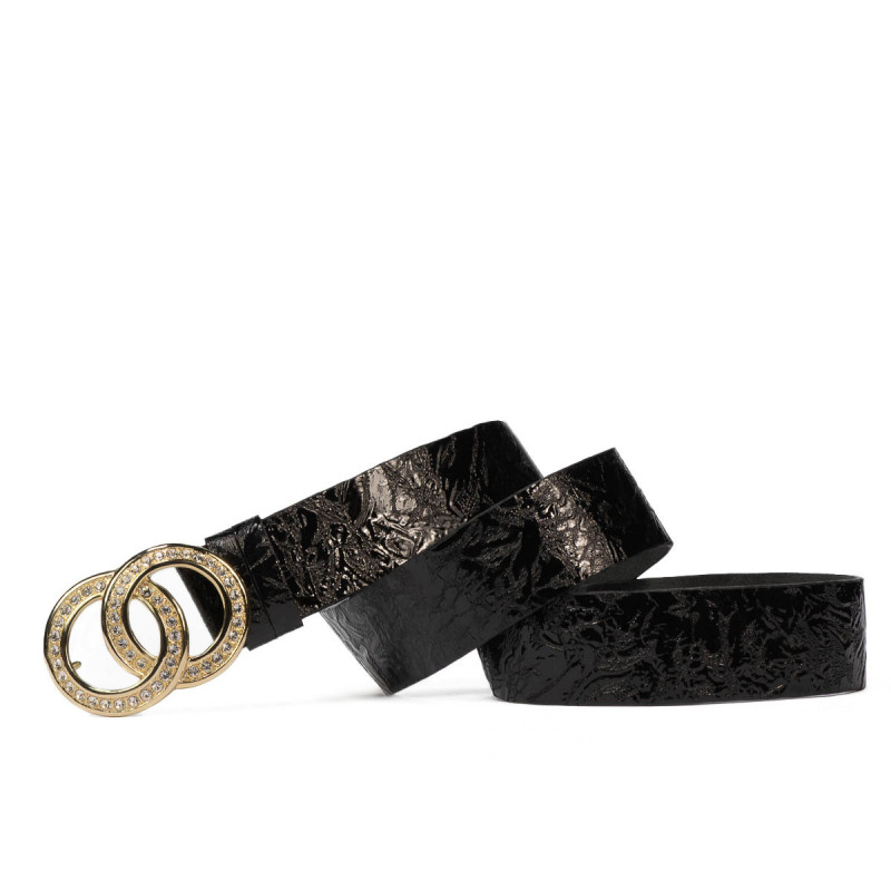 Cintura donna 09ld laccato nero