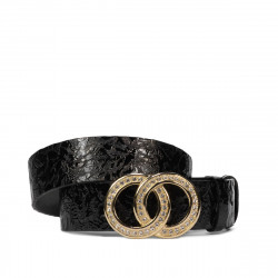 Cintura donna 09ld laccato nero