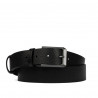 Cintura uomo 15b nero pressato