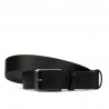 Cintura uomo 15b nero pressato