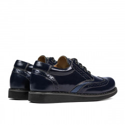 Scarpe bambini 154 vernice indaco combinato