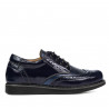 Scarpe bambini 154 vernice indaco combinato