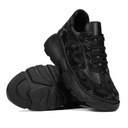 Scarpe sportive donna 6053 nero mimetico combinato